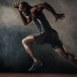 Running male athlete